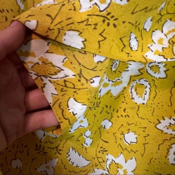 Madewell 100% silk off the shoulder floral shirt - Picture 14 of 15